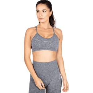 Gorilla Wear - Quincy Seamless - Womens Sports Bra - Grey Blue M Gorilla Wear - Quincy Seamless - Womens Sports Bra - Grey Blue M