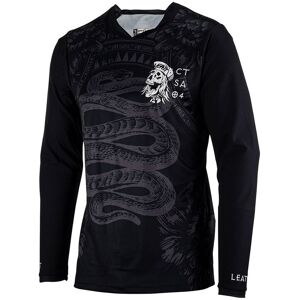 Leatt - MTB Gravity 3.0 - Mens Jersey - Black Orange 40 Leatt - MTB Gravity 3.0 - Mens Jersey - Black Orange 40