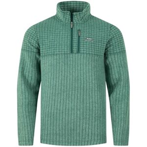 Weird Fish - Longmont 1/4 Zip Stripe Grid - Mens Fleece Pullover - Green Purple UK Size 20 Weird Fish - Longmont 1/4 Zip Stripe Grid - Mens Fleece Pullover - Green Purple UK Size 20