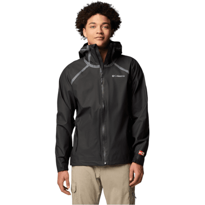 Columbia - Reign No Shine™ - Mens Reign No Shine Waterproof Jacket - Black 2XL Columbia - Reign No Shine™ - Mens Reign No Shine Waterproof Jacket - Black 2XL