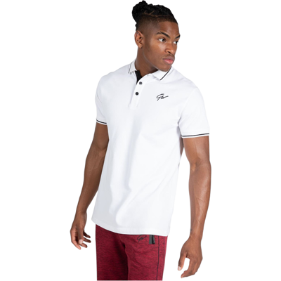 GORILLA WEAR - Delano Polo - White/Black - XL - Polo Shirt GORILLA WEAR - Delano Polo - White/Black - XL - Polo Shirt