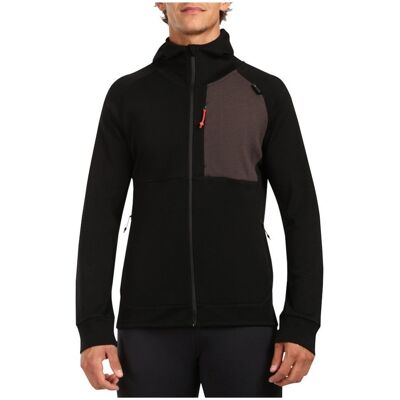 Kilpi - Merini Merino Blend - Mens Fleece Jacket - Black M Kilpi - Merini Merino Blend - Mens Fleece Jacket - Black M