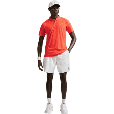 Nike - Court Dri-Fit Advantage Slam - Mens Short Sleeve Polo Shirt - Orange Blue M Nike - Court Dri-Fit Advantage Slam - Mens Short Sleeve Polo Shirt - Orange Blue M