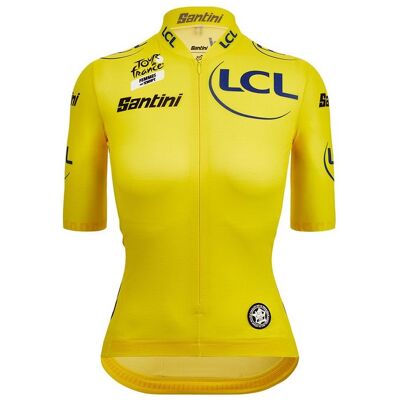 Santini Yellow TDF Leader Jersey - Aerodynamic Fit Santini Yellow TDF Leader Jersey - Aerodynamic Fit