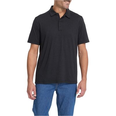 Spyder - Peached Jersey - Mens Polo Shirt - Black S Spyder - Peached Jersey - Mens Polo Shirt - Black S