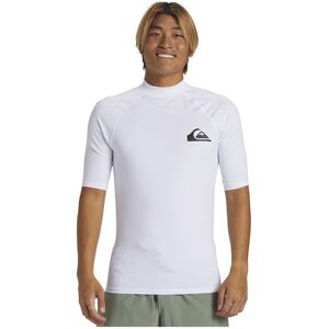 Quiksilver - Everyday - Mens Short Sleeve Rashguard - White Brown M Quiksilver - Everyday - Mens Short Sleeve Rashguard - White Brown M