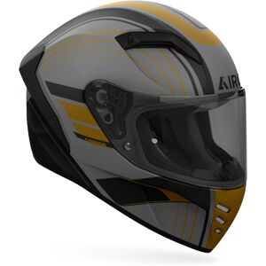 Airoh - Connor Achieve - Motorbike Helmet - Grey Yellow XS Airoh - Connor Achieve - Motorbike Helmet - Grey Yellow XS