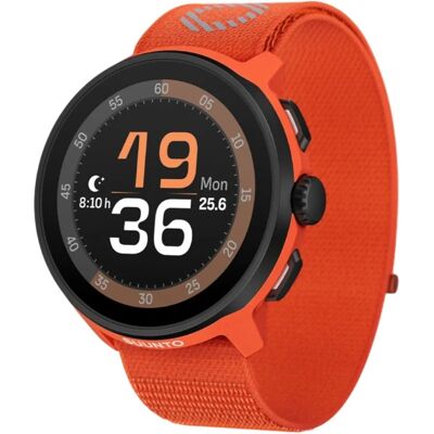 Suunto - Run Bracelet Textile - Sports Watch - Orange Black L Suunto - Run Bracelet Textile - Sports Watch - Orange Black L