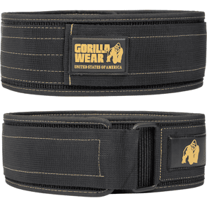 Gorilla Wear - 4 Inch Nylon Lifting - Casual Belt - Black Black M Gorilla Wear - 4 Inch Nylon Lifting - Casual Belt - Black Black M