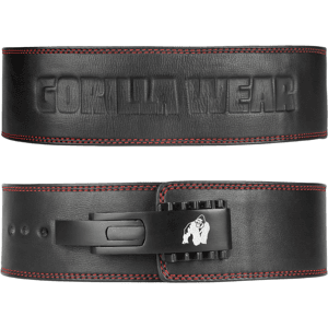Gorilla Wear - 4 Inch Premium Leather Lever - Casual Belt - Black Grey L Gorilla Wear - 4 Inch Premium Leather Lever - Casual Belt - Black Grey L