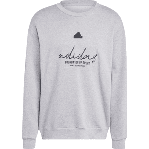 adidas - Brand Love French Terry - Mens Sweatshirt - Grey Grey S adidas - Brand Love French Terry - Mens Sweatshirt - Grey Grey S