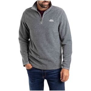 Weird Fish - Errill 1/4 Zip Textured - Mens Fleece Pullover - Grey Green XXXL Weird Fish - Errill 1/4 Zip Textured - Mens Fleece Pullover - Grey Green XXXL