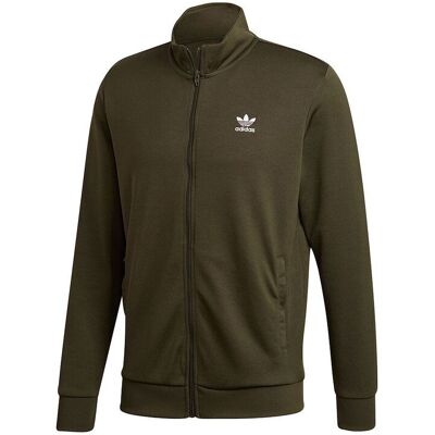 adidas - Originals Essential TT - Mens Sweatshirt Jacket - Green Grey S adidas - Originals Essential TT - Mens Sweatshirt Jacket - Green Grey S