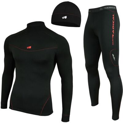 Rough Radical - Raptor Set+Cap Gratis - Mens Raptor Baselayer Set - Black Grey M Rough Radical - Raptor Set+Cap Gratis - Mens Raptor Baselayer Set - Black Grey M