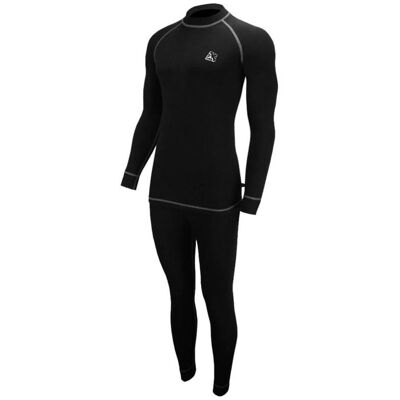 Rough Radical - Rock Set - Mens Rock Baselayer Set - Black Black M Rough Radical - Rock Set - Mens Rock Baselayer Set - Black Black M