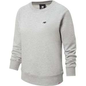 New Balance - Small Logo Crew - Womens Fleece Pullover - Grey Grey XS New Balance - Small Logo Crew - Womens Fleece Pullover - Grey Grey XS