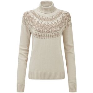 Sherpa - Camkilo Roll Neck - Womens Pullover - White Brown XS Sherpa - Camkilo Roll Neck - Womens Pullover - White Brown XS