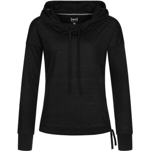 Super Natural - Funnel - Womens Hoodie - Black Green M Super Natural - Funnel - Womens Hoodie - Black Green M