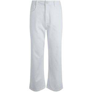 Weird Fish - Soulina Wide Leg Cropped - Womens Jeans - White Pink UK Size 18 Weird Fish - Soulina Wide Leg Cropped - Womens Jeans - White Pink UK Size 18