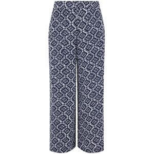 Weird Fish - Sarita Crinkle Printed Wide Leg Cropped - Womens Trousers - Multi Green 16 Weird Fish - Sarita Crinkle Printed Wide Leg Cropped - Womens Trousers - Multi Green 16