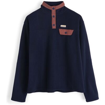 Natural Park - Grinnell Snap - Womens Fleece Pullover - Blue Blue S Natural Park - Grinnell Snap - Womens Fleece Pullover - Blue Blue S