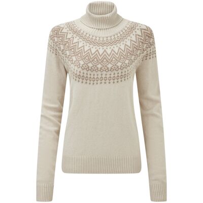 Sherpa - Camkilo Roll Neck - Womens Pullover - White L Sherpa - Camkilo Roll Neck - Womens Pullover - White L