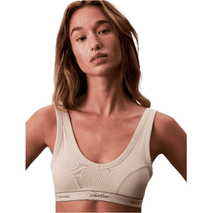 Calvin Klein - Lightly Lined - Womens Sports Bra - Brown Grey XL Calvin Klein - Lightly Lined - Womens Sports Bra - Brown Grey XL