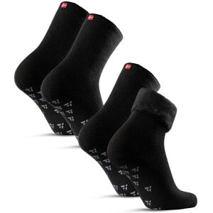 Danish Endurance - Anti-Slip Heat 2 Pack - Socks - Black Red S Danish Endurance - Anti-Slip Heat 2 Pack - Socks - Black Red S