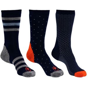 Isobaa - Merino Mix Pattern - Merino Blend Everyday Socks - Blue Blue M Isobaa - Merino Mix Pattern - Merino Blend Everyday Socks - Blue Blue M