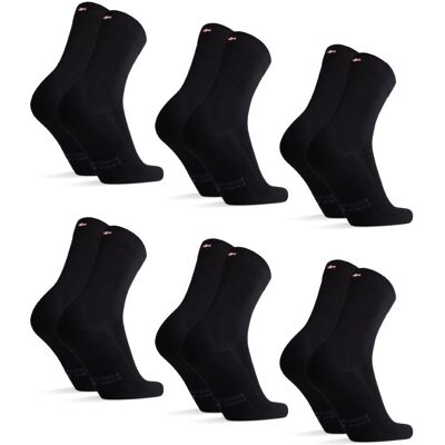Danish Endurance - Bamboo Crew 6-pack - Socks - Black Multi M Danish Endurance - Bamboo Crew 6-pack - Socks - Black Multi M
