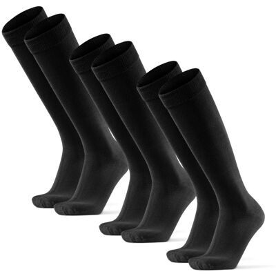 Danish Endurance - Bamboo Knee-High 3-pack - Socks - Black Blue L Danish Endurance - Bamboo Knee-High 3-pack - Socks - Black Blue L