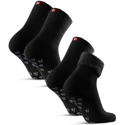 Danish Endurance - Anti-Slip Heat 2-Pack - Socks - Black Orange EUR 37 Danish Endurance - Anti-Slip Heat 2-Pack - Socks - Black Orange EUR 37