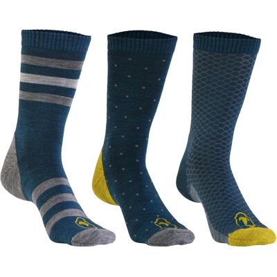 Isobaa - Merino Blend Everyday 3 Pack - Merino Blend Everyday Socks - Green Green XL Isobaa - Merino Blend Everyday 3 Pack - Merino Blend Everyday Socks - Green Green XL