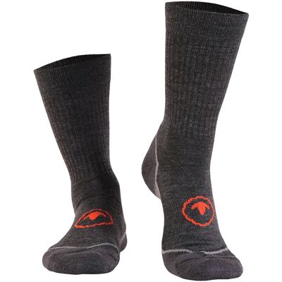 Isobaa - Merino Blend Hiking 3 Pack - Merino Blend Hiking Socks - Grey Black S/M Isobaa - Merino Blend Hiking 3 Pack - Merino Blend Hiking Socks - Grey Black S/M