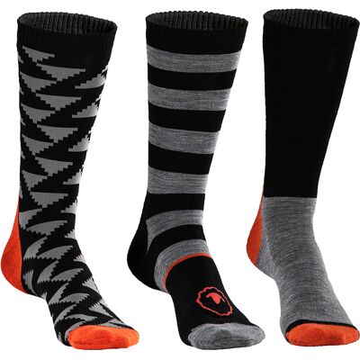 Isobaa - Merino Blend Everyday - Socks - Black Black L Isobaa - Merino Blend Everyday - Socks - Black Black L