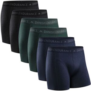 Danish Endurance - Classic Trunks 6-Pack - Mens Underwear - Multi Black M Danish Endurance - Classic Trunks 6-Pack - Mens Underwear - Multi Black M