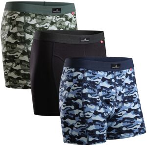 Danish Endurance - Classic Trunks 3-Pack - Mens Underwear - Multi Multi XL Danish Endurance - Classic Trunks 3-Pack - Mens Underwear - Multi Multi XL