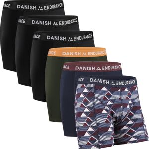Danish Endurance - Classic Trunks 6-Pack - Mens Underwear - Multi Grey 43-47 Danish Endurance - Classic Trunks 6-Pack - Mens Underwear - Multi Grey 43-47