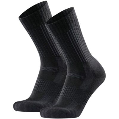 Danish Endurance - Premium Hiking Crew 2-pack - Socks - Black Black 39-42 Danish Endurance - Premium Hiking Crew 2-pack - Socks - Black Black 39-42