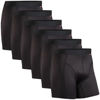 Danish Endurance - Sports Trunks 6-Pack - Mens Underwear - Black Black 2XL Danish Endurance - Sports Trunks 6-Pack - Mens Underwear - Black Black 2XL