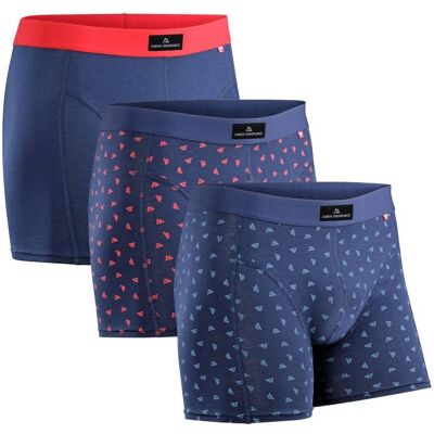 Danish Endurance - Classic Trunks 3-Pack - Mens Underwear - Multi Multi 2XL Danish Endurance - Classic Trunks 3-Pack - Mens Underwear - Multi Multi 2XL