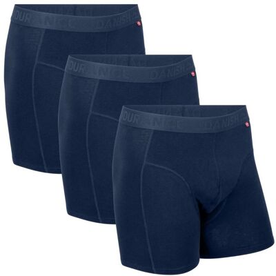 Danish Endurance - Organic Cotton Trunks 3-pack - Mens Underwear - Blue 2XL Danish Endurance - Organic Cotton Trunks 3-pack - Mens Underwear - Blue 2XL