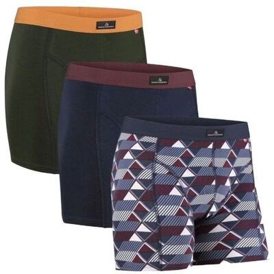Danish Endurance - Classic Trunks 3-Pack - Mens Underwear - Multi Multi XXXL Danish Endurance - Classic Trunks 3-Pack - Mens Underwear - Multi Multi XXXL