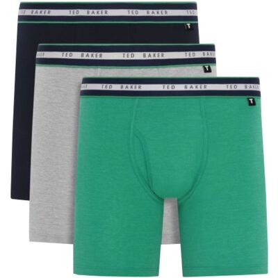 Ted Baker - 3-Pack Cotton Boxer Brief - Mens - Multi L Ted Baker - 3-Pack Cotton Boxer Brief - Mens - Multi L
