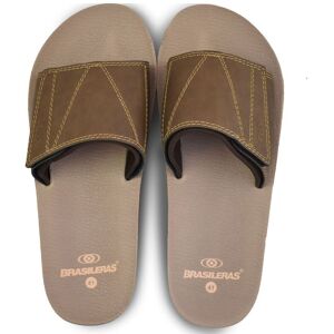 Brasileras - Jay - Mens Sliders - Brown Black EUR 43 Brasileras - Jay - Mens Sliders - Brown Black EUR 43