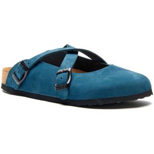Comfortfusse - Carlen - Womens Slippers - Blue Brown EUR 41 Comfortfusse - Carlen - Womens Slippers - Blue Brown EUR 41