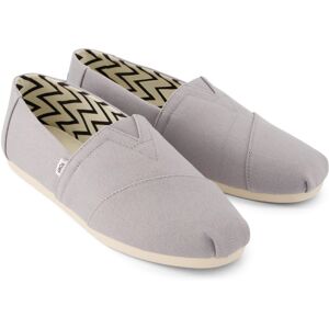 TOMS - Alpargata Classic Slip-On Espadrilles - Mens Footwear - Grey Black L TOMS - Alpargata Classic Slip-On Espadrilles - Mens Footwear - Grey Black L