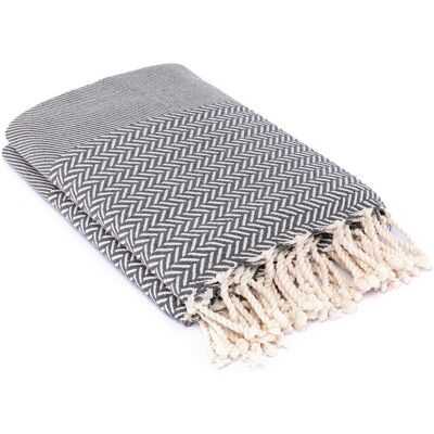 Febronie - Oslo Jacquard XXL - Blanket - Grey Grey UK 10.5 Febronie - Oslo Jacquard XXL - Blanket - Grey Grey UK 10.5