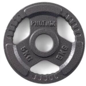 Phoenix Fitness - Cast Iron Weight Plate 5Kg 2Inch Hole - Cast Iron Weight Plate 5kg 2inch Hole - Grey Black L Phoenix Fitness - Cast Iron Weight Plate 5Kg 2Inch Hole - Cast Iron Weight Plate 5kg 2inch Hole - Grey Black L