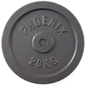 Phoenix Fitness - Cast Iron Weight Plate 20Kg 1Inch Hole - Cast Iron Weight Plate 20kg 1inch Hole - Grey Grey One Size Phoenix Fitness - Cast Iron Weight Plate 20Kg 1Inch Hole - Cast Iron Weight Plate 20kg 1inch Hole - Grey Grey One Size